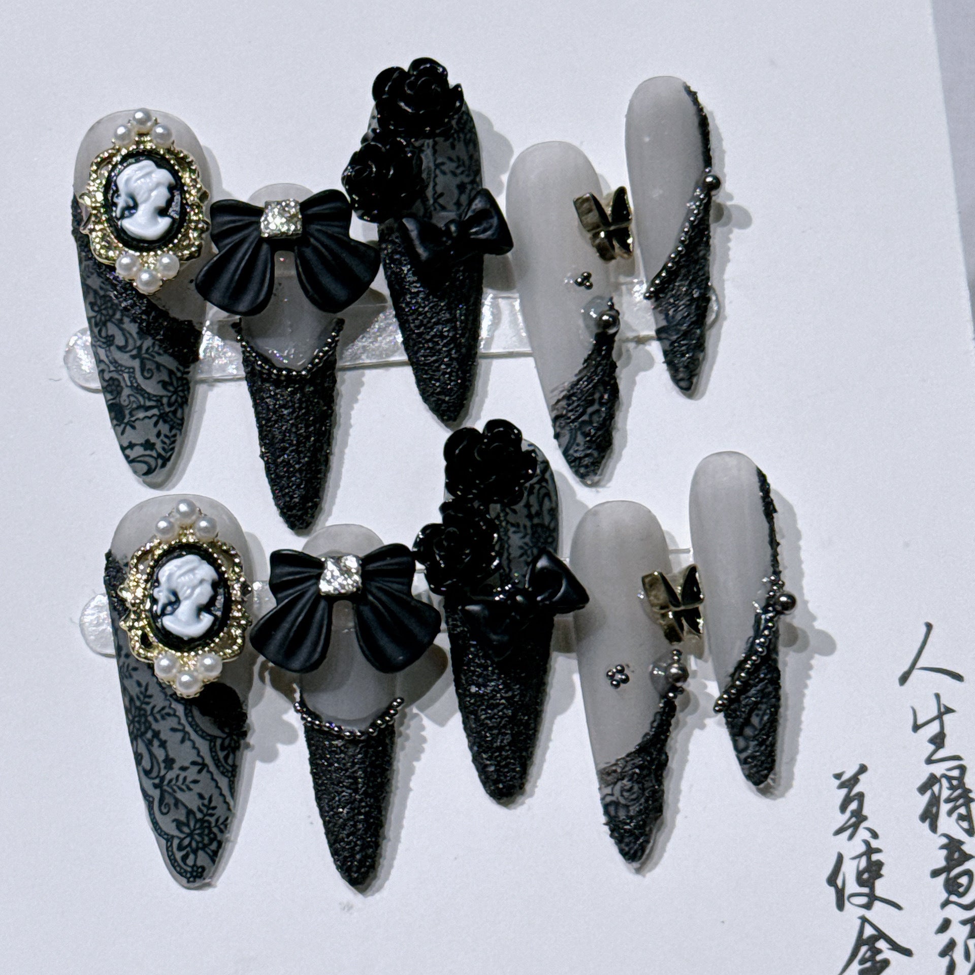 Barocke Beauty-Kamee Nagelsticker