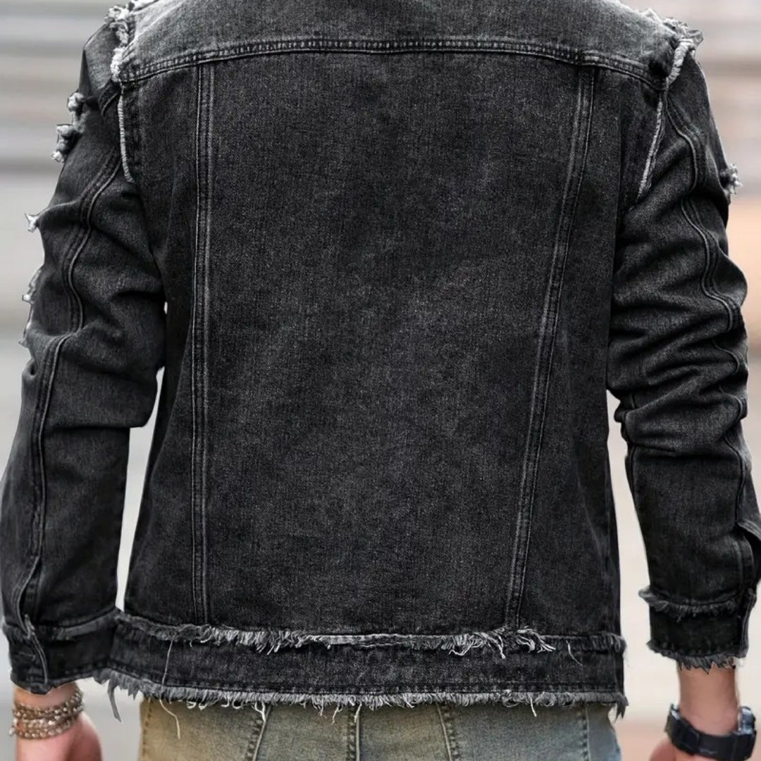 Gut sitzende Jeansjacke für Herren – Y031S – Ansicht 2
