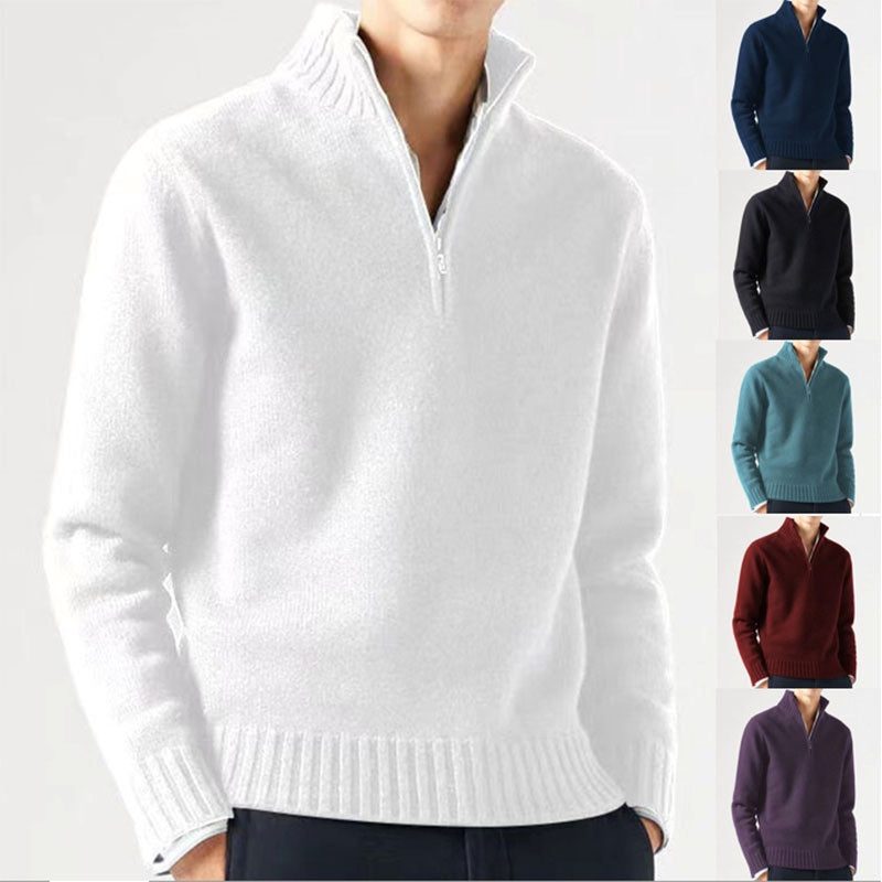 Winterpullover Slim Fit Wollmischung