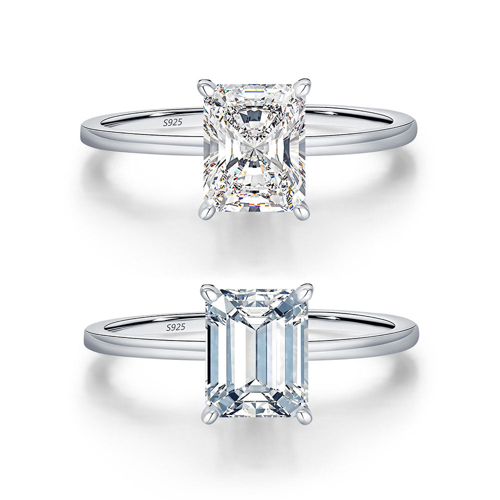 Moissanite Ring mit 925er-Silberband – Bild 8 | LuxeStyle