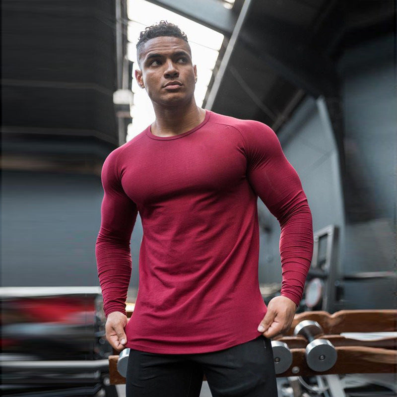 Langarm‑Muskel‑Fit‑T-Shirt – Bild 8 | LuxeStyle