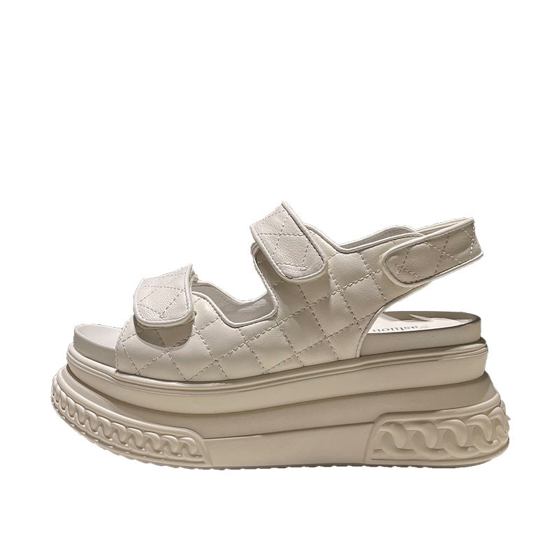 Ledersandalen mit Plateau – Bild 3 | LuxeStyle