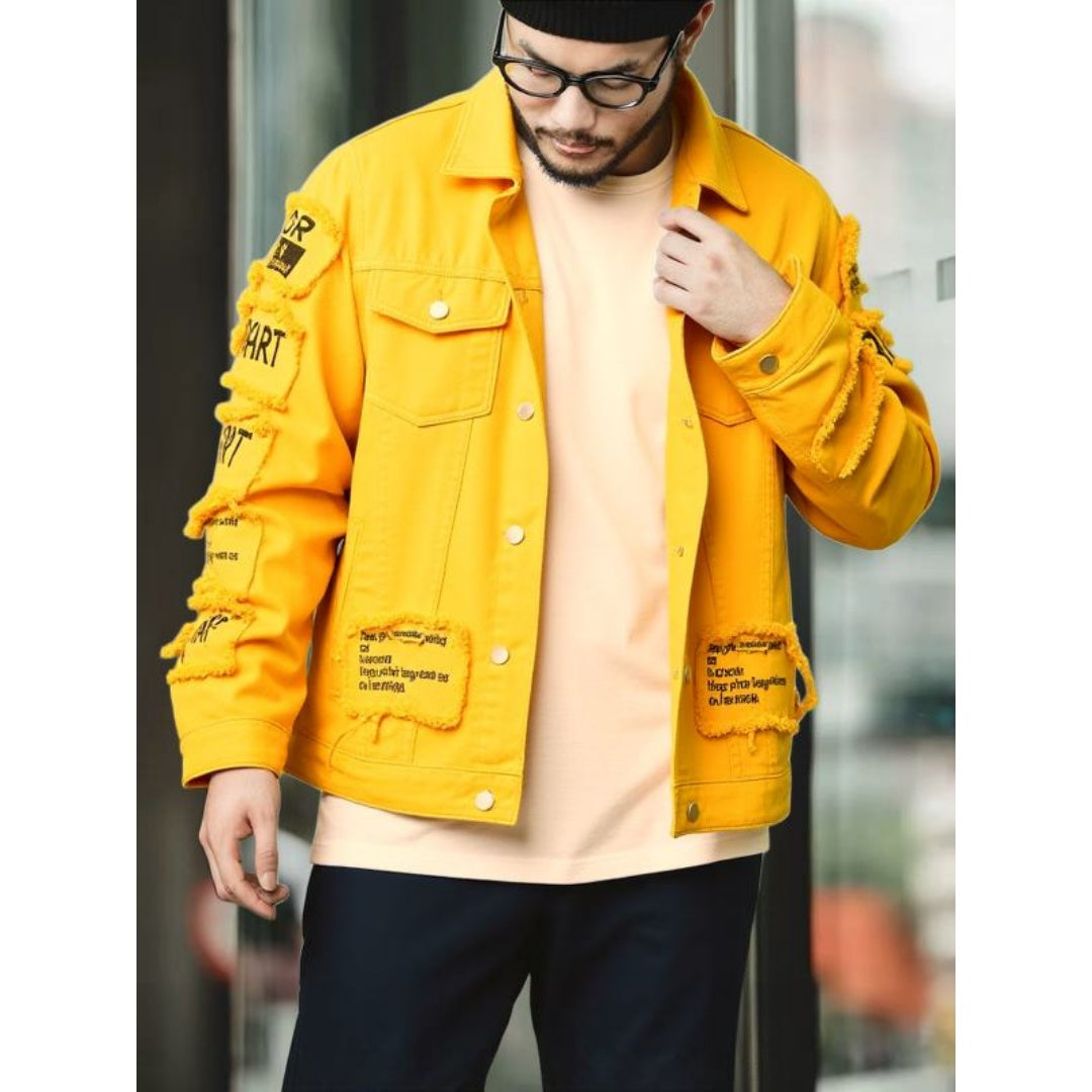 Lockere Jeansjacke im Korea-Stil – Ansicht 4