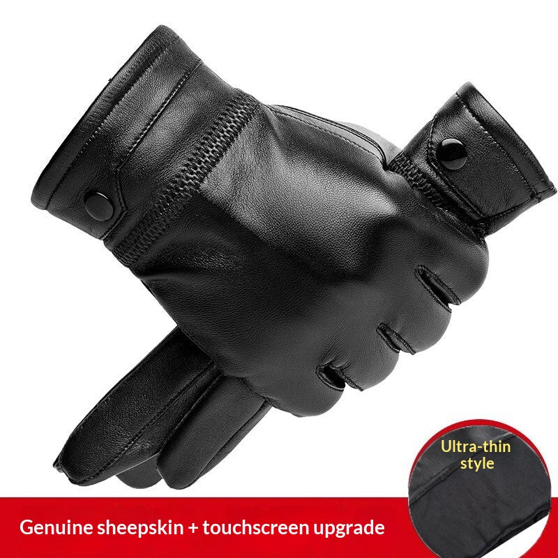 Lederhandschuhe mit Fleecefutter