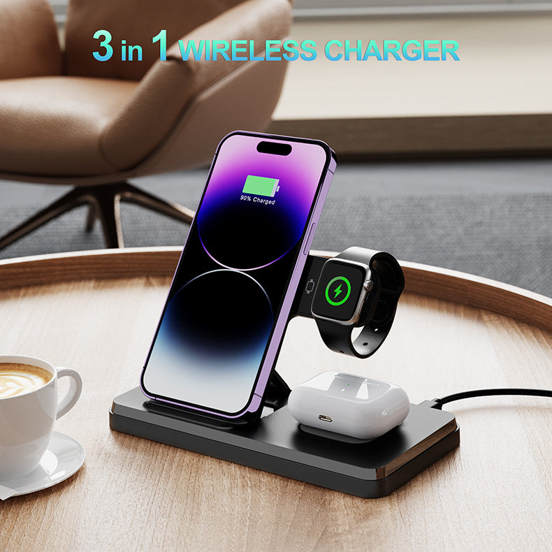 Faltbare 3-in-1 Wireless Ladestation