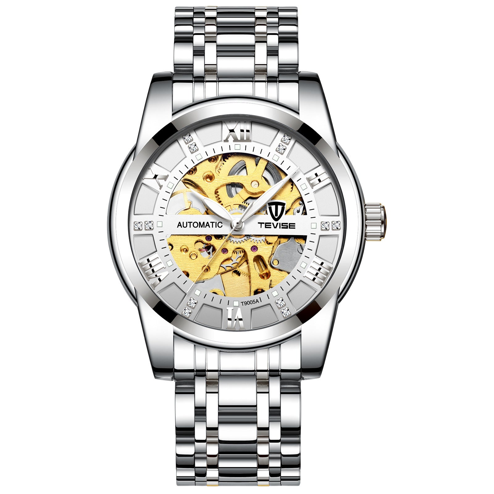 Mechanische Armbanduhr mit Skelett-Design – Ansicht 6