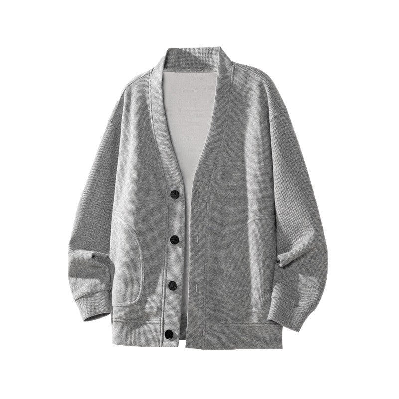 Lässige Langarm-Strickjacke für Herren – Bild 2 | LuxeStyle