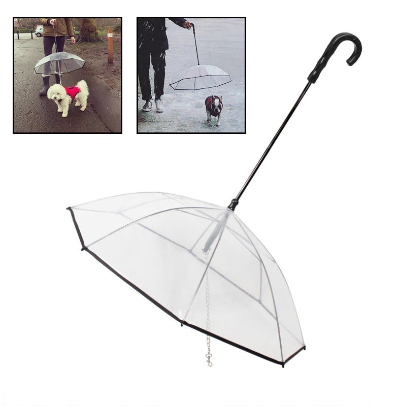 Hunde-Regenschirm mit Leine | LuxeStyle