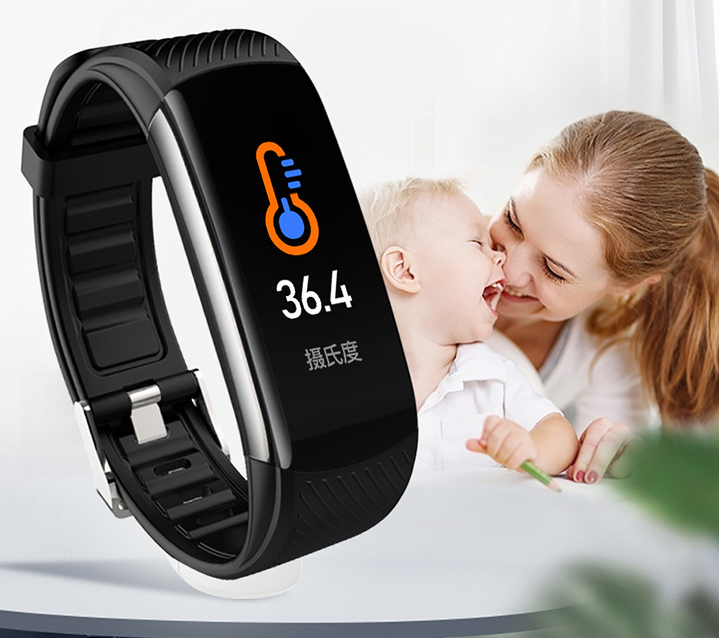 Smart-Armband mit Pedometer und Temperaturmessung