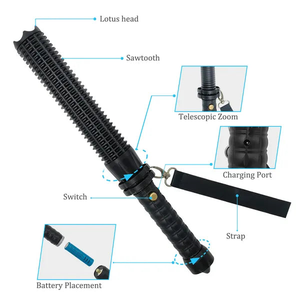 Extrem helle, taktische LED Taschenlampe