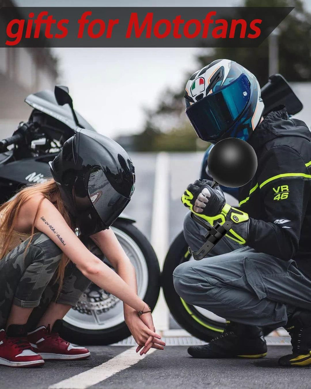Motorradhelm-Wandhalter
