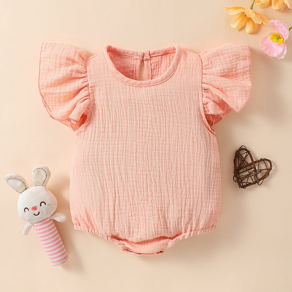 Baby Strampler mit kurzen Ärmeln – Bild 3 | LuxeStyle