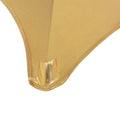 2er-Set Stretch-Tischhussen, Gold, Ø 80 cm