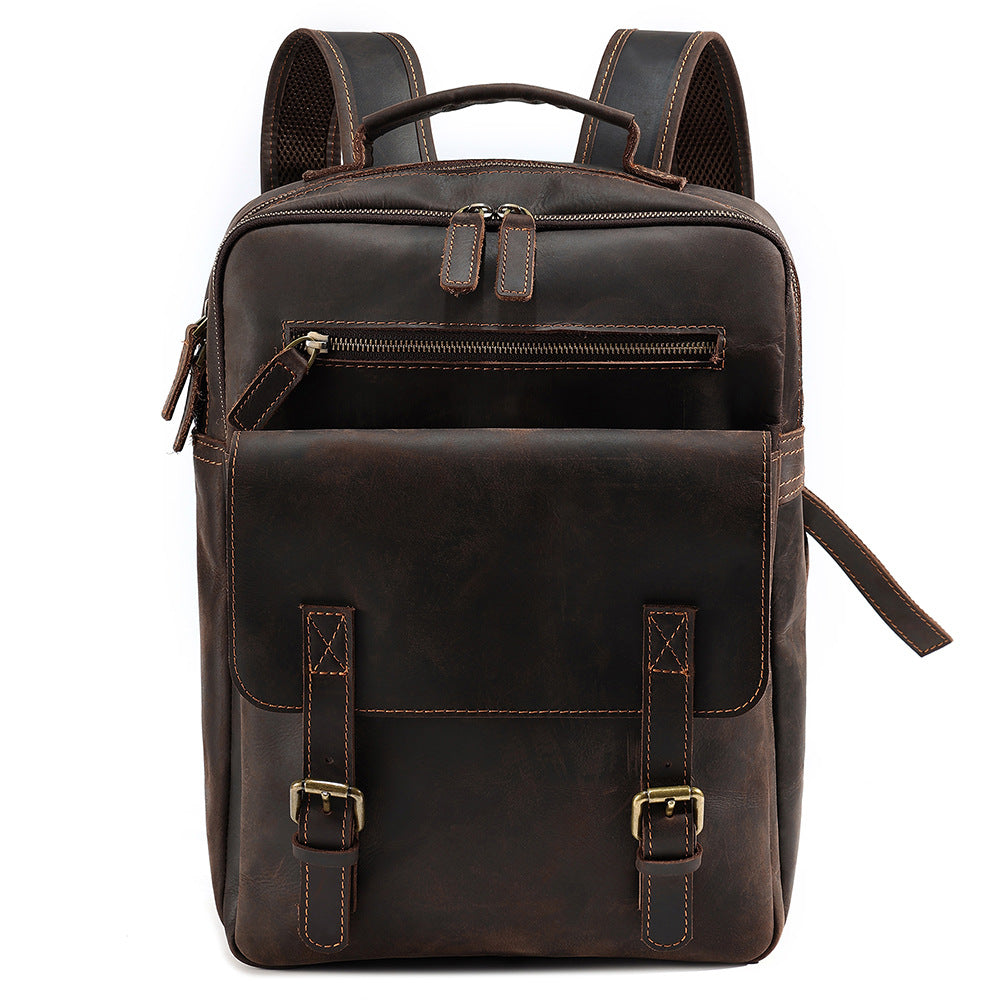 Rucksack Retro Wildpferd Leder Herren – Bild 11 | LuxeStyle