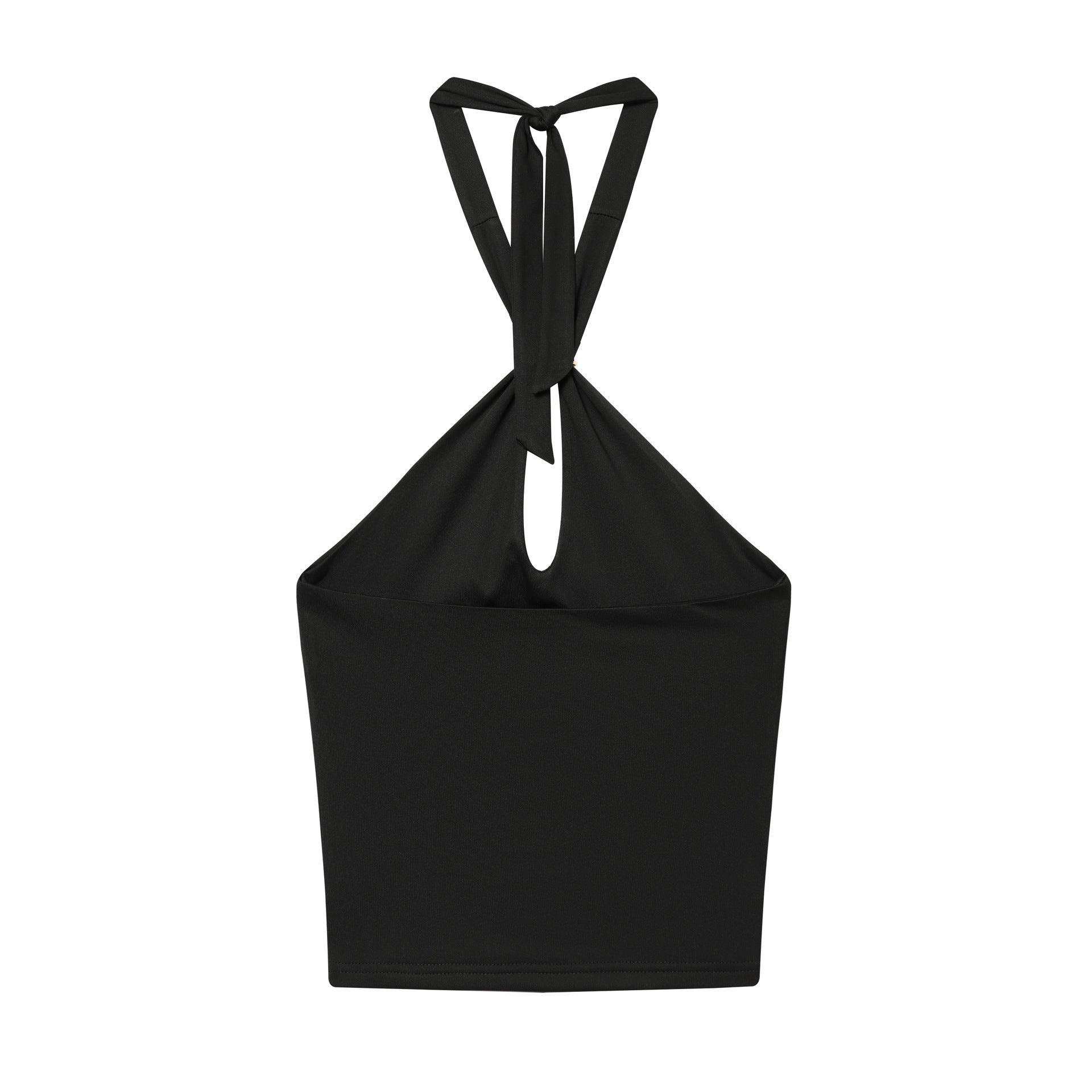 Figurbetontes Off-Shoulder Top mit Metall-Details