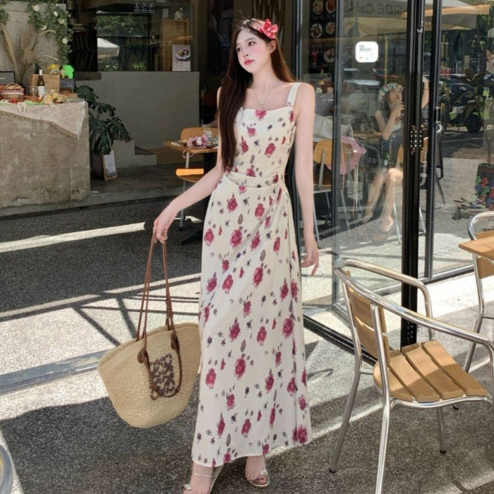 Trägerloses Blumenkleid mit A-Linie – Bild 5 | LuxeStyle