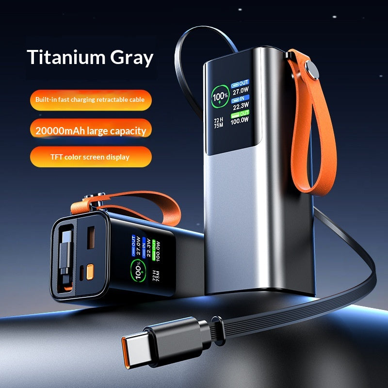 High-Power Powerbank mit Farbdisplay