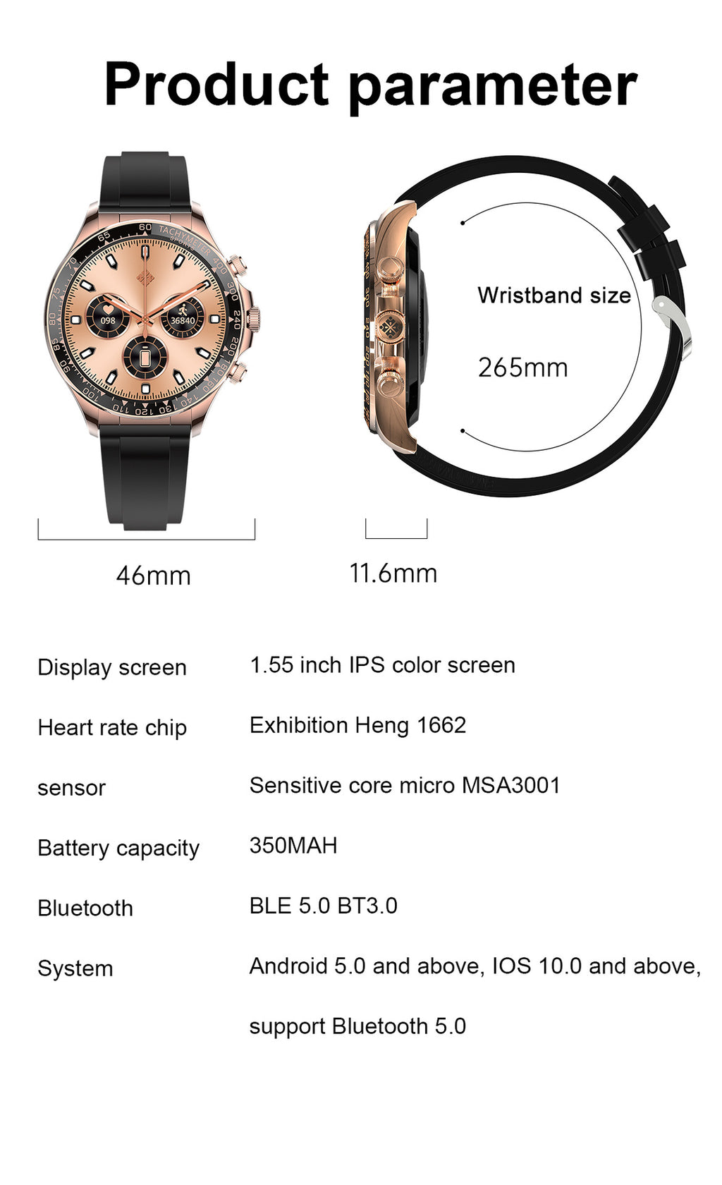 Smartwatch EX108 mit Bluetooth-Telefonie – Bild 18 | LuxeStyle