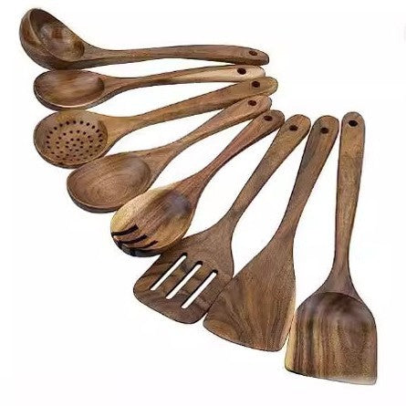 Küchenhelfer-Set Teakholz – Bild 10 | LuxeStyle