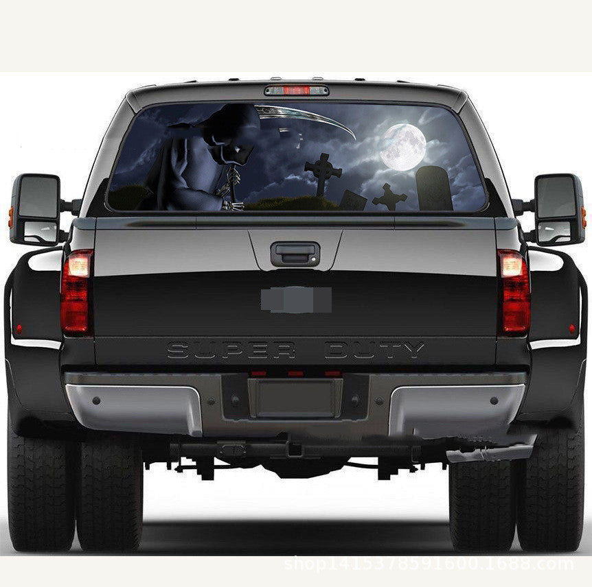 Auto-Heckscheiben-Sticker «Friedhof des Todes» – Bild 5 | LuxeStyle