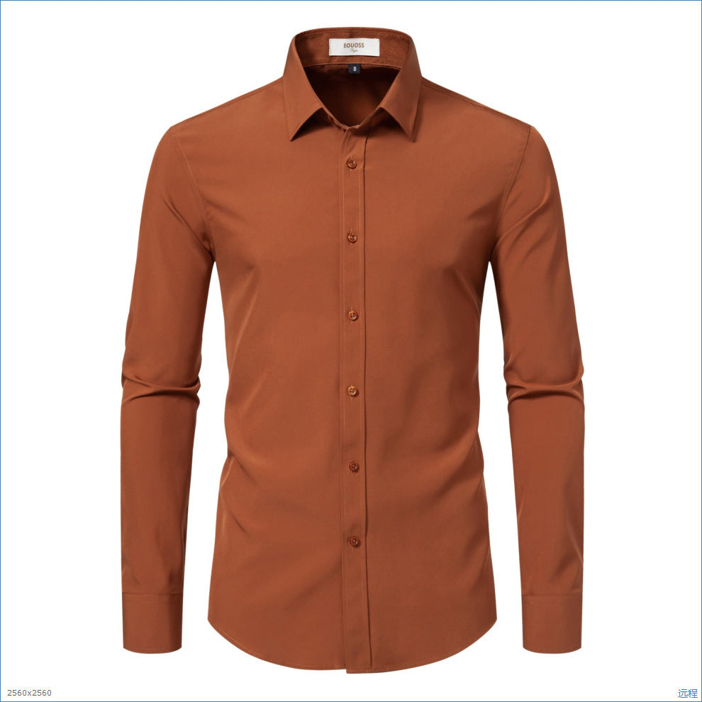 Dehnbares Slim-Fit Herrenhemd – Bild 2 | LuxeStyle
