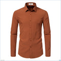 Dehnbares Slim-Fit Herrenhemd – Bild 6 | LuxeStyle