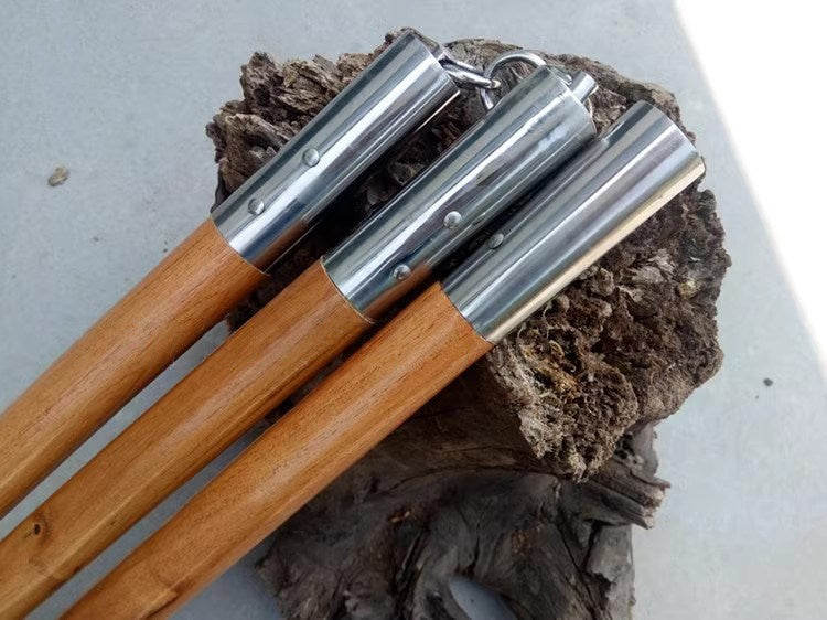Holz-Stock mit 3 Abschnitten