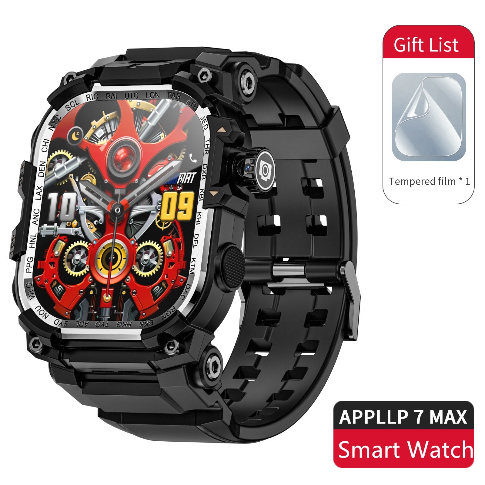 APPLLP 7 MAX Smartwatch mit ausziehbarer Kamera