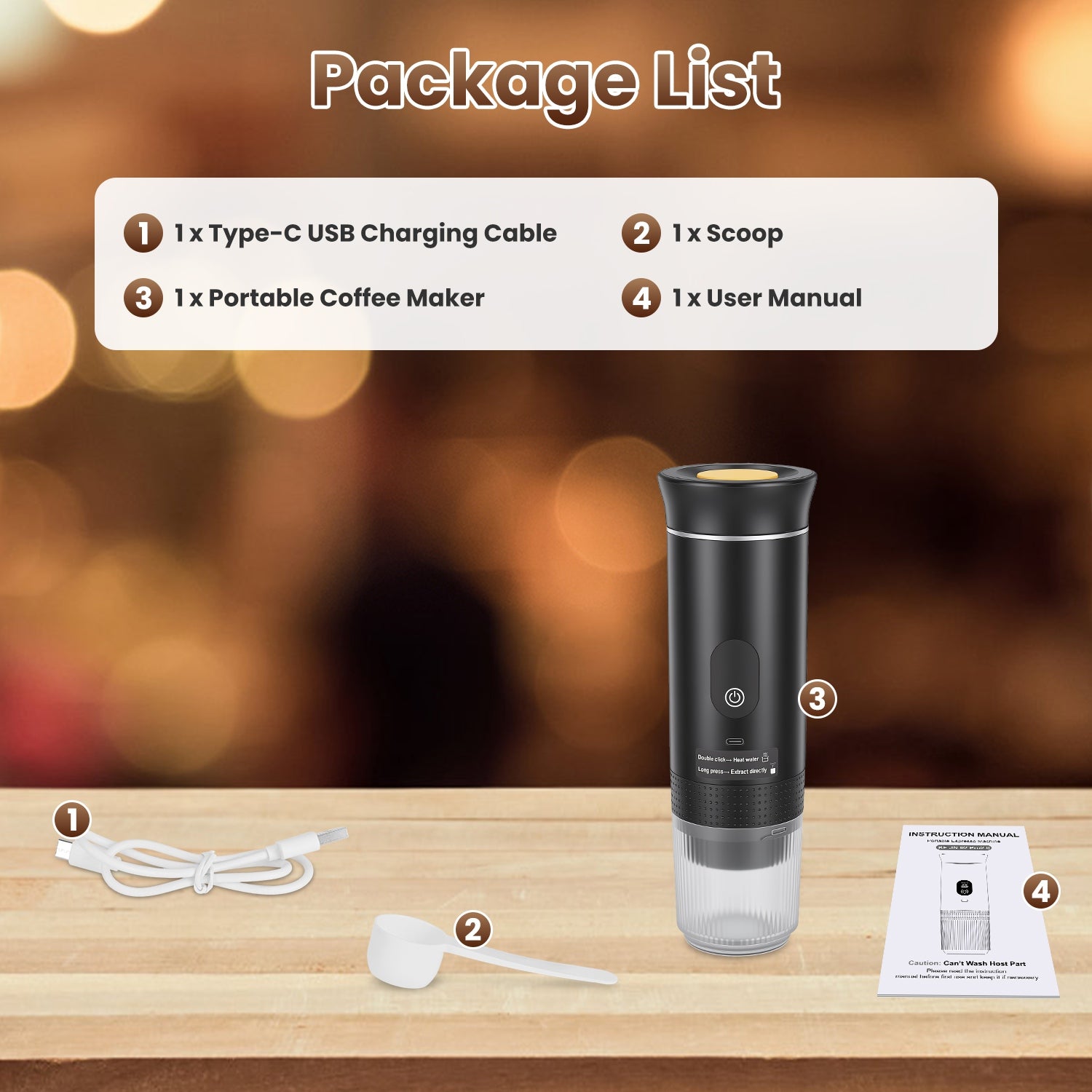 3-in-1 Kabellose Espresso Maschine – Ansicht 8