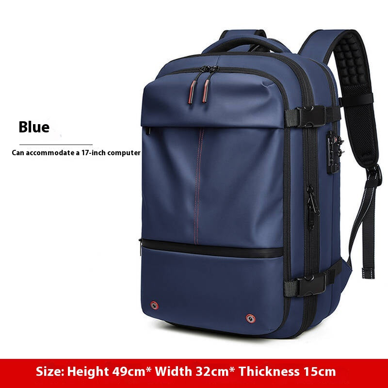 Rucksack Männer 56-75l mit Anti-Diebstahl und Nass-Trockenscheidung – Bild 7 | LuxeStyle