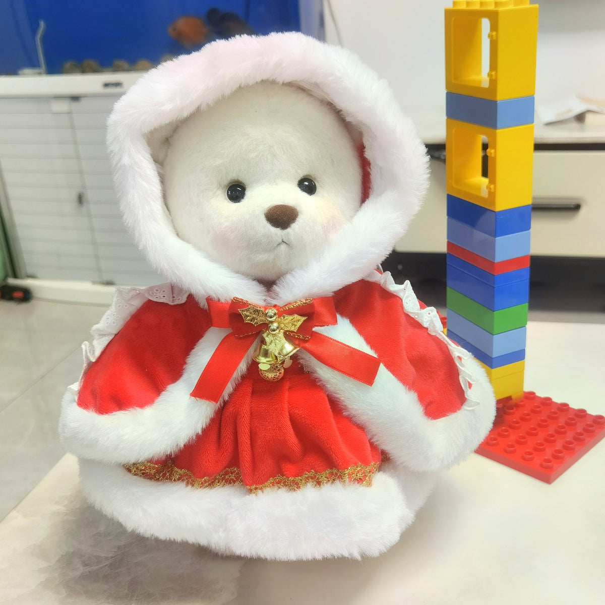 30 cm Plüschbär-Kostüm – Schneemann-Set – Bild 7 | LuxeStyle