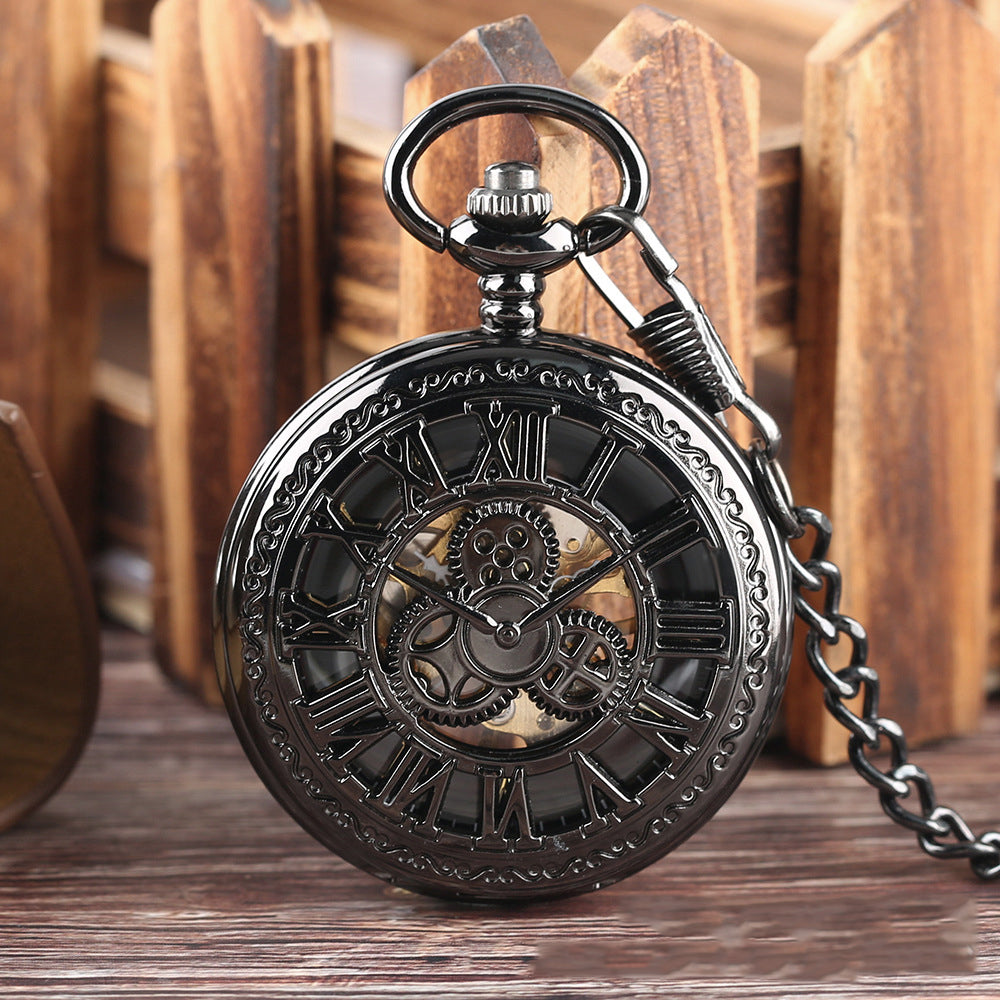 Retro Flip Halsketten-Taschenuhr