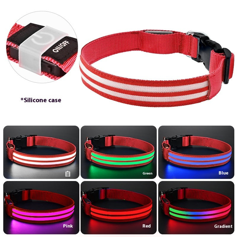 Leuchtendes Nylon-Hundehalsband für die Nacht – Bild 5 | LuxeStyle