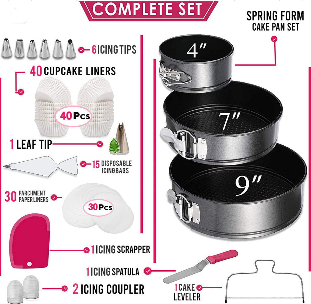 Backformen-Set mit verstellbarem Boden, 100 Teile – Bild 5 | LuxeStyle