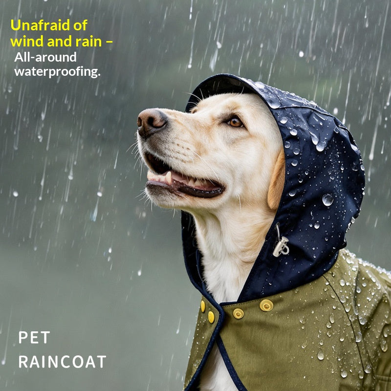 Wasserdichter Regenmantel mit Kapuze für Hunde | LuxeStyle