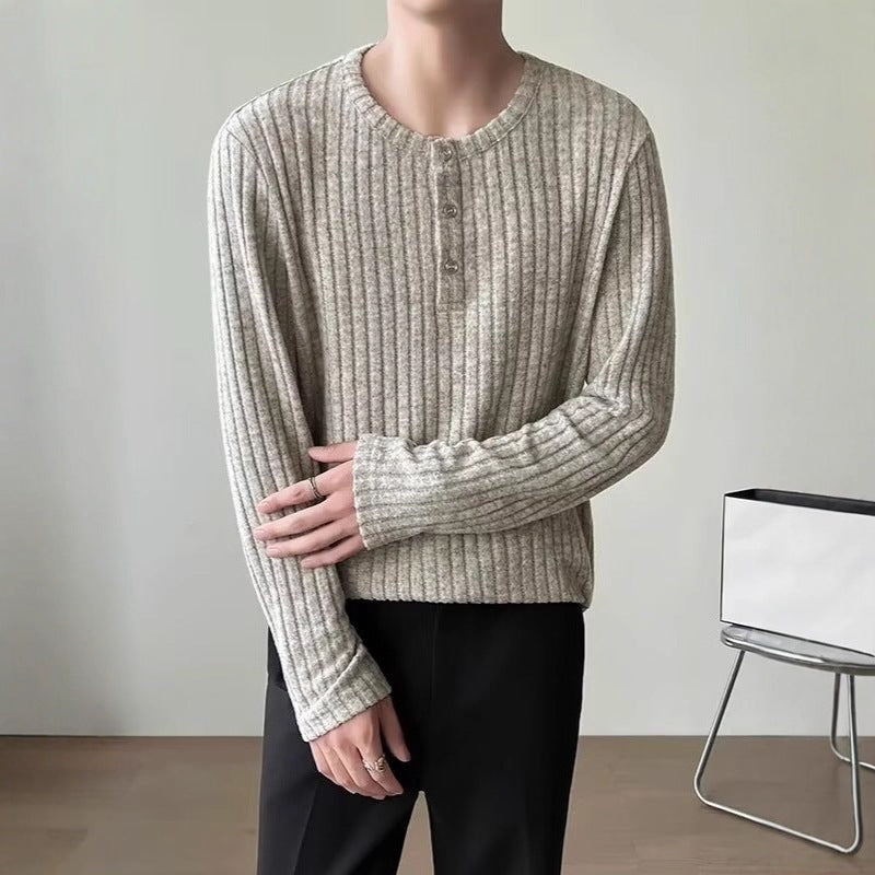 Langarm T-Shirt mit Streifen, lockerer Sitz – Bild 8 | LuxeStyle