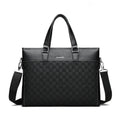 Business Handtasche für Herren im Streifen-Design – Bild 1 | LuxeStyle