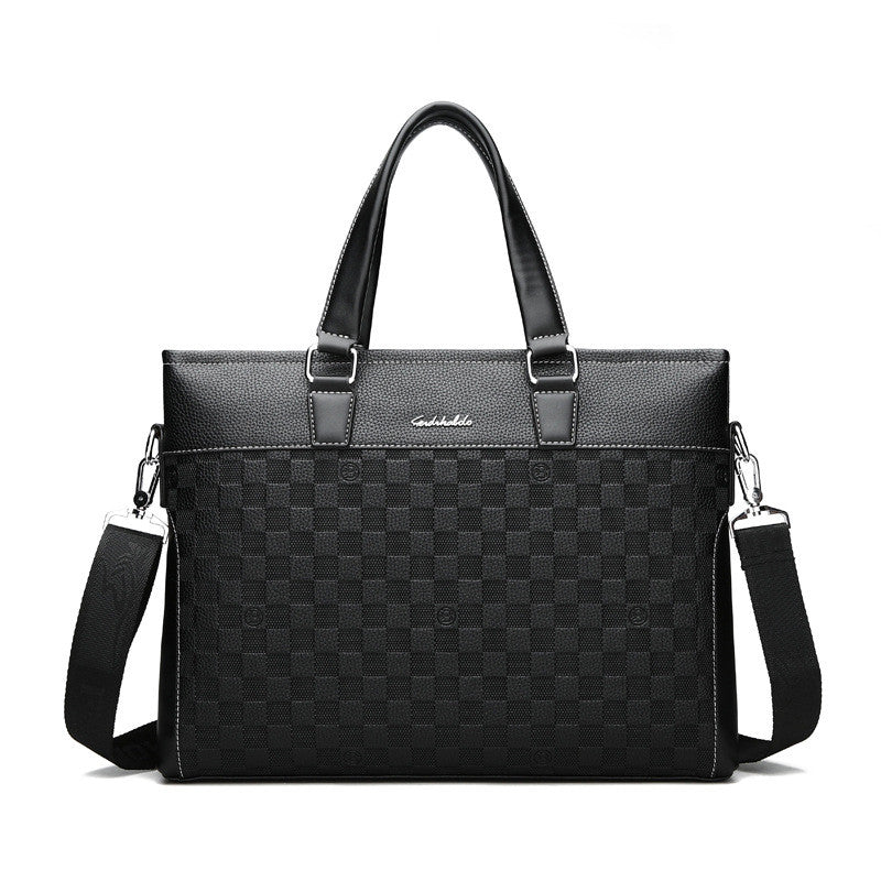 Business Handtasche für Herren im Streifen-Design – Bild 1 | LuxeStyle
