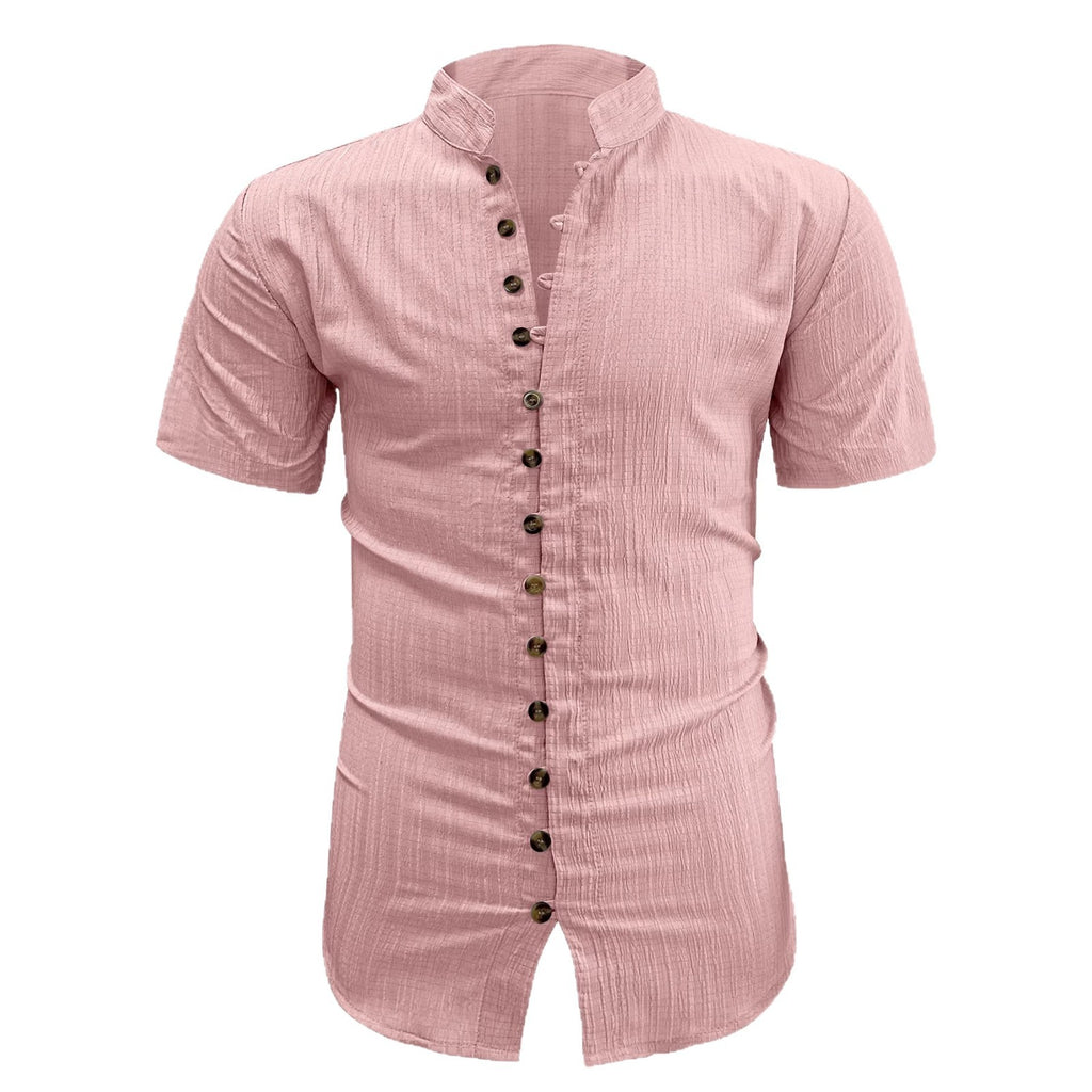 Herren Kurzarm Cardigan Hemd Übergrössen – Bild 11 | LuxeStyle