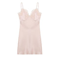 Spitzenbesetztes Satin-Slipdress – Bild 6 | LuxeStyle