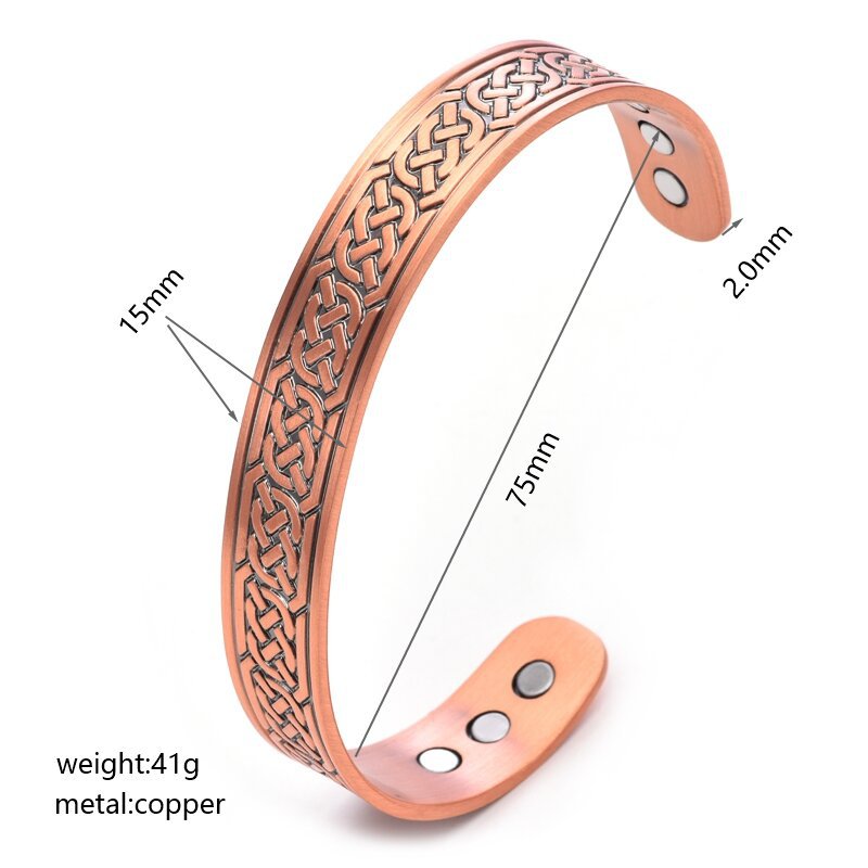 Kupfer-Magnetarmband im Retro-Stil – Bild 7 | LuxeStyle