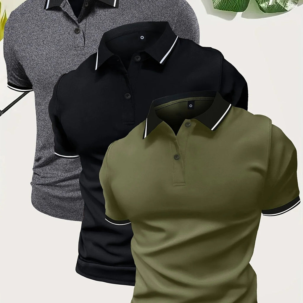 Polo-Shirt Kurzarm Golf Casual Top – Bild 18 | LuxeStyle