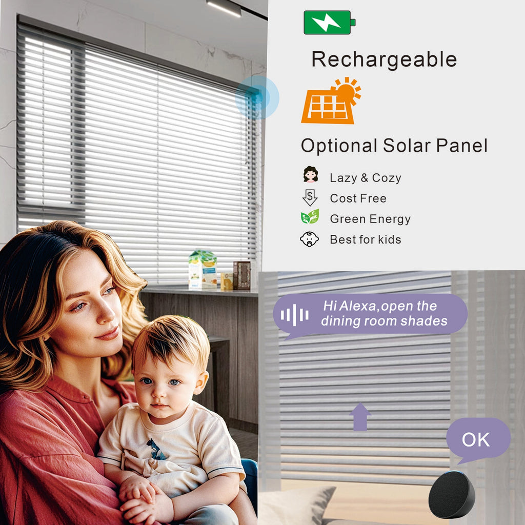 Solar-Jalousien mit 15-Kanal-Fernbedienung