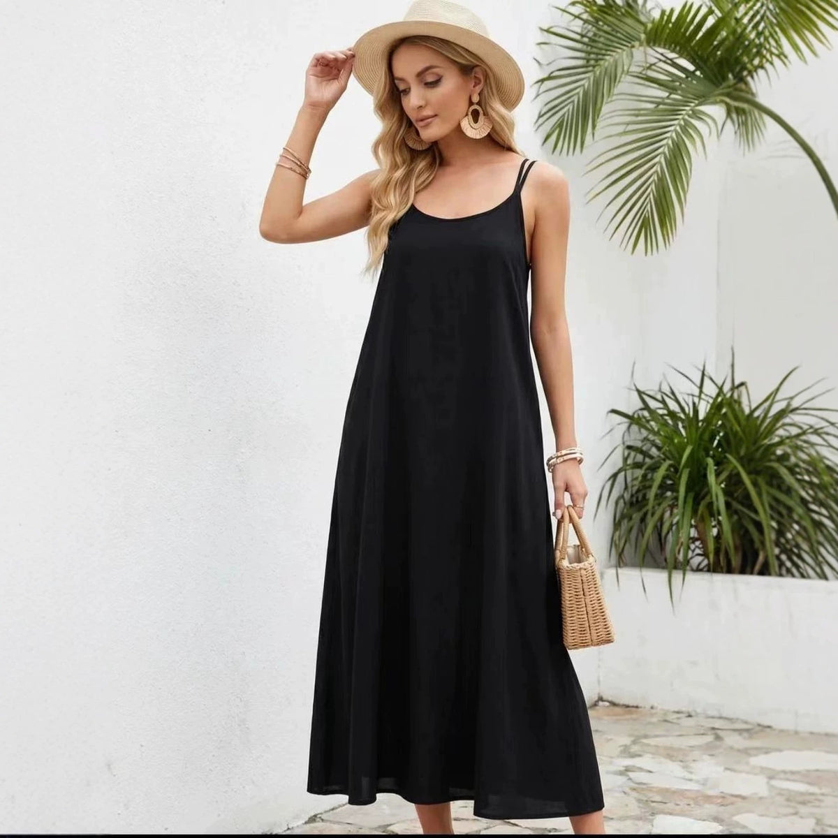 Strick-Slipdress mit Taschen | LuxeStyle
