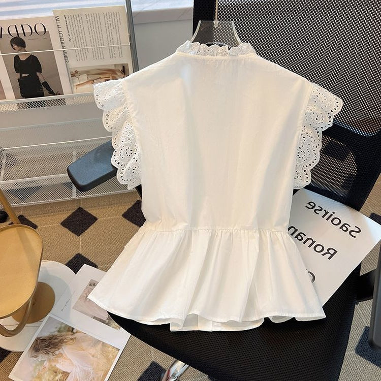 Elegantes Off-Shoulder Spitzen-Top mit Taillierung – Bild 3 | LuxeStyle