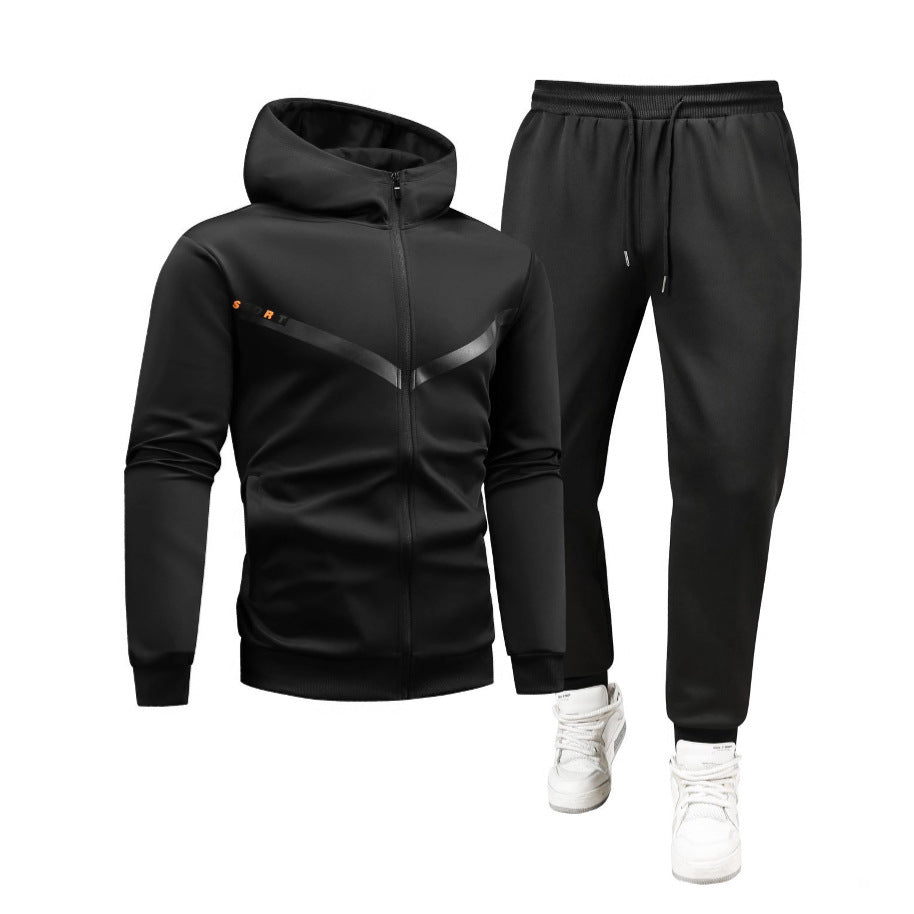 Kapuzenjacke und Hose Sportanzug