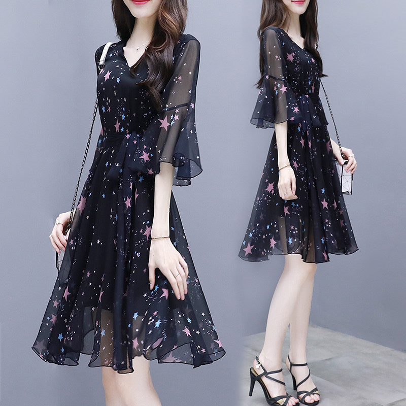 Elegantes Chiffonkleid im koreanischen Stil – Bild 6 | LuxeStyle