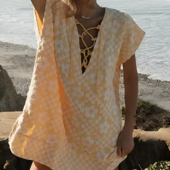 Floral Strandkleid