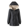 Fleece‑gefüllter Mantel mit Kapuze – Bild 11 | LuxeStyle