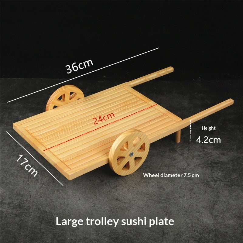 Holz Servierwagen für Sushi und Sashimi